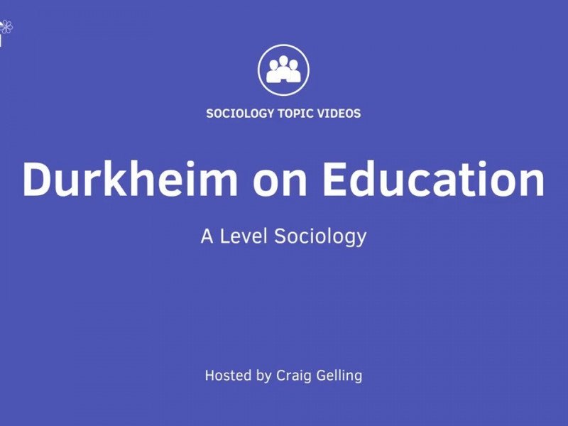 Durkheim’s Theoretical and Moral Perspectives on Education