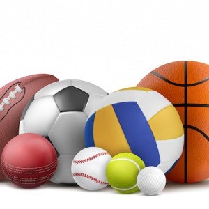 Soccer ball and sports equipment for soccer vs. basketball comparison