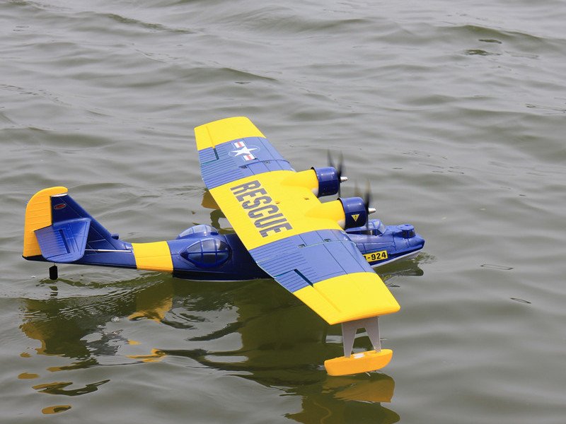 Dynam PBY Catalina V2 Blue Twin Engine RC Seaplane 1470mm 57 inch Wingspan PNP BNF RTF DY8943BL 10