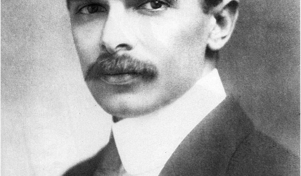 Portrait of Muhammad Ali Jinnah, founder of Pakistan