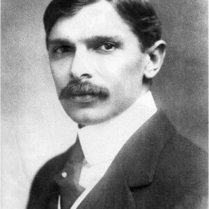 Portrait of Muhammad Ali Jinnah, founder of Pakistan
