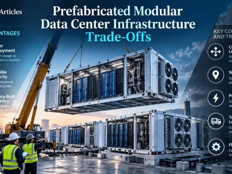 Prefabricated Modular Data Center: Infrastructure Trade-Offs