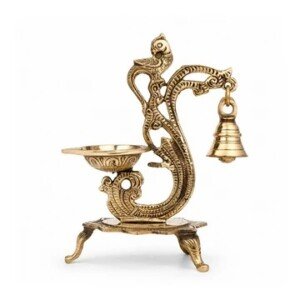 Profile picture of brass diya with cover