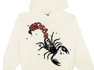 Sp5der x Mariah The Scientist Scorpion Hoodie Cream