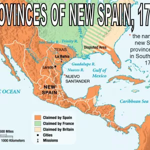 Texas was a province in New Spain